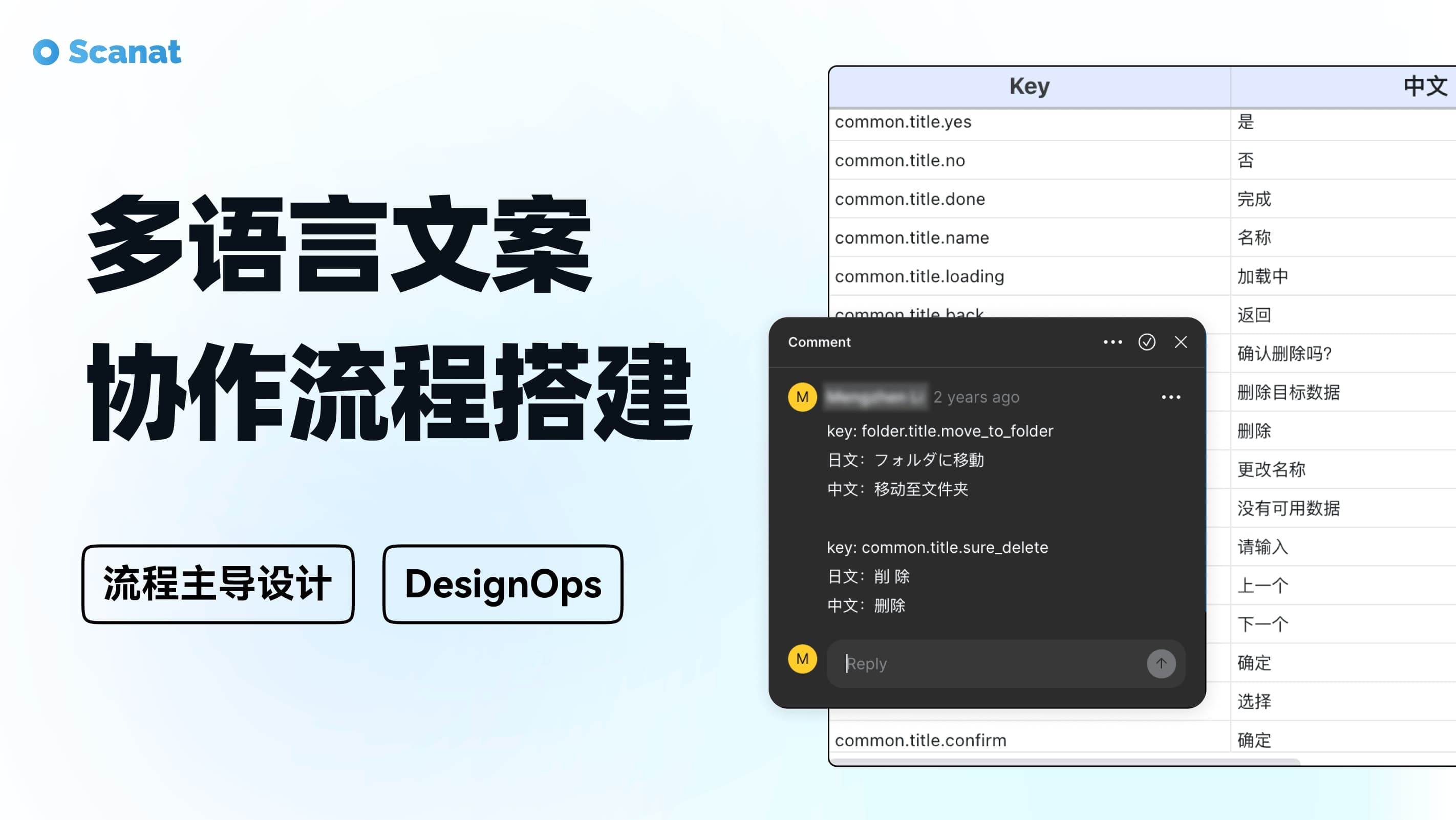 Scanat - 多语言文案协作流程搭建